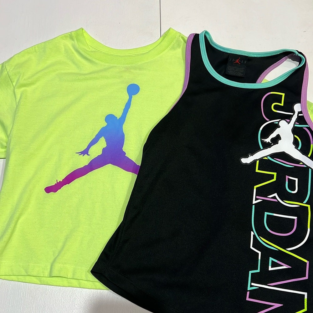 Air Jordan girls size 8/10 and size 10/12 bundle